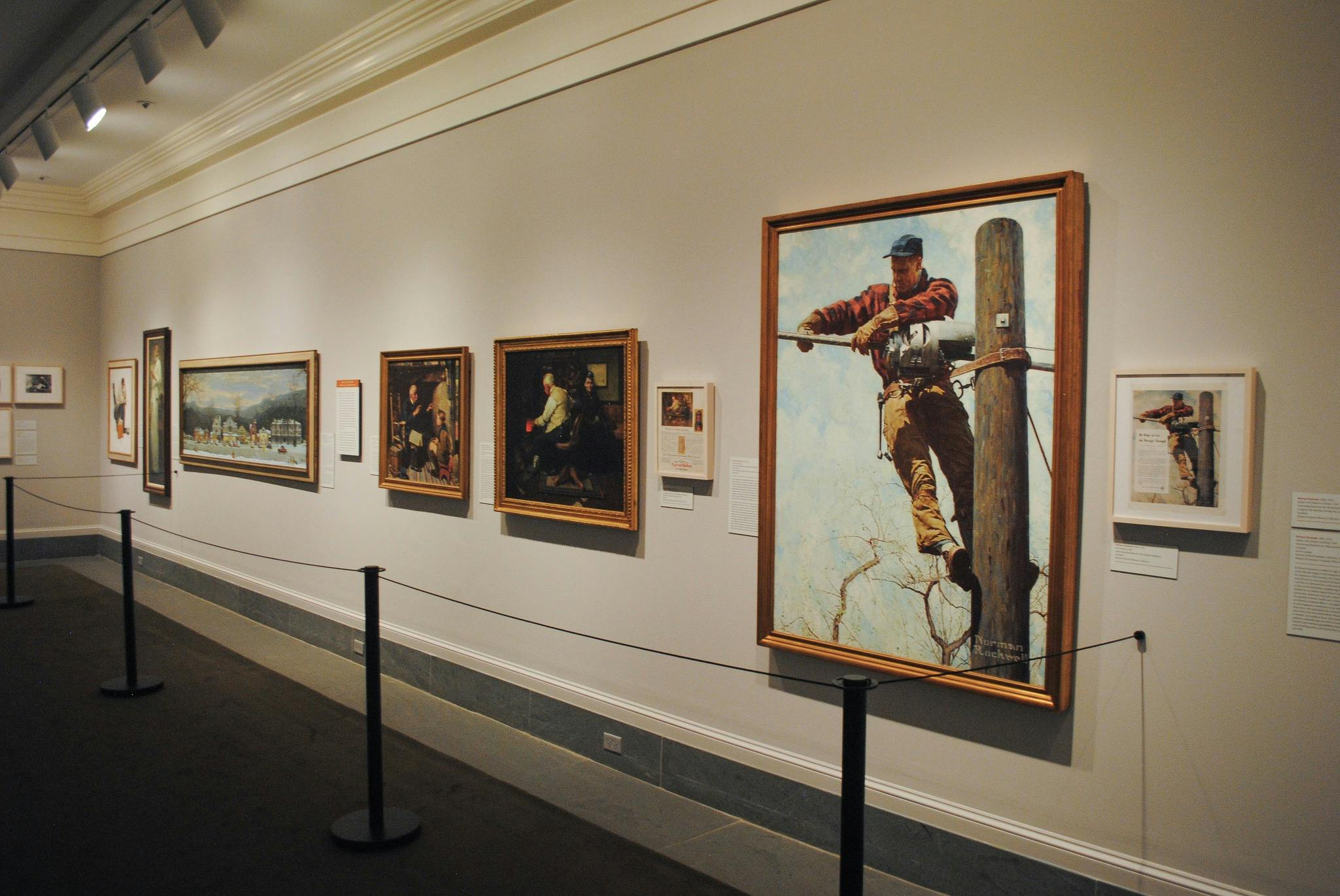 Photograph of the interior of the Norman Rockwell museum courtesy of the Norman Rockwell Museum via their Facebook page.